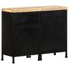 vidaXL Sideboard with 3 Drawers and 2 Doors Rough Mango Wood