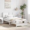 vidaXL Bed Frame with Headboard White 80 x 200 cm Engineered Wood