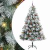 vidaXL Artificial Christmas Tree Green and white 240 cm