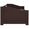 vidaXL 3-Seater Day Bed without Mattress Dark Brown 90x200cm