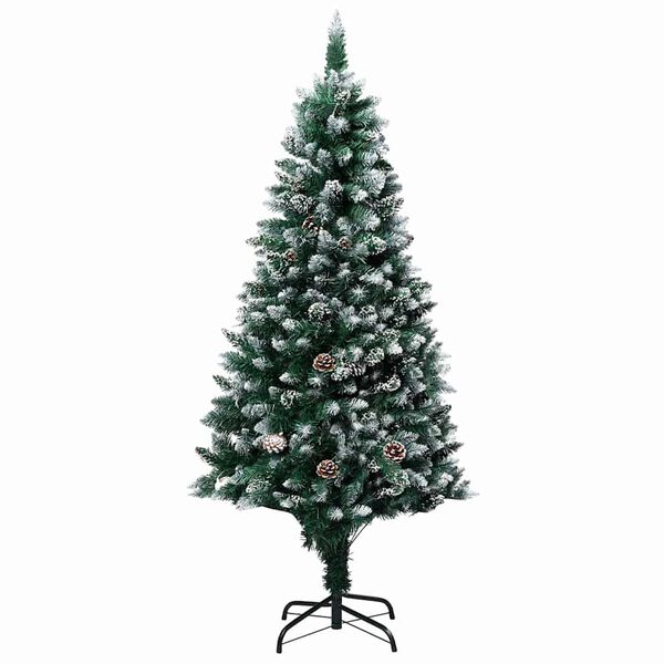 vidaXL Artificial Christmas Tree with 150 LEDs with Stand Green 150 cm