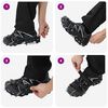 vidaXL Ice Cleats for Shoes Black S Stainless Steel