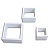 Cube shelf set of 3 White