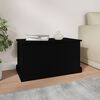 vidaXL Storage Box Black 70x40x38 cm Engineered Wood