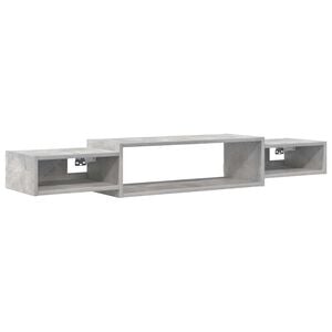 vidaXL Wall-mounted TV Cabinet Wall-Mounted Concrete Grey
