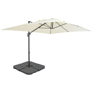vidaXL Garden Parasol | Sand | Aluminium | 4 x 3 m | Tiltable | Garden Parasol