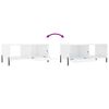 vidaXL Coffee Table High Gloss White 90x50x40 cm Engineered Wood
