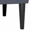 vidaXL Bench Dark Grey 112 x 65.5 x 75 cm Velvet