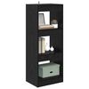 vidaXL Book Cabinet Black oak 40 x 30 x 103 cm Engineered wood
