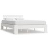 vidaXL Bed Frame without Mattress White 140x200cm Solid Wood Pine