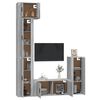 vidaXL 5 Piece TV Cabinet Set Grey Sonoma Engineered Wood