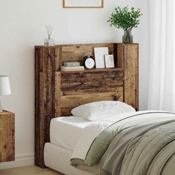 vidaXL Headboard Old Wood 100 x 15 x 103.5 cm Engineered Wood