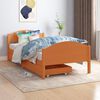 vidaXL Bed Frame without Mattress Honey Brown Solid Wood 100x200 cm (322037+321987)