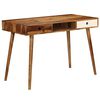 vidaXL Writing Desk 110x55x76 cm Solid Acacia Wood
