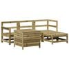 vidaXL 5 Piece Garden Sofa Set Impregnated Wood Pine
