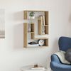 vidaXL Wall Cube Shelves 2 pcs Artisan Oak 50x15x50 cm Engineered Wood