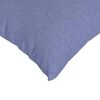 vidaXL Sofa Pillows 2 pcs Jeans Blue 50 x 30 cm Fabric