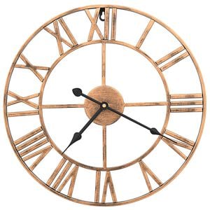 vidaXL Wall Clock Metal 40 cm Golden