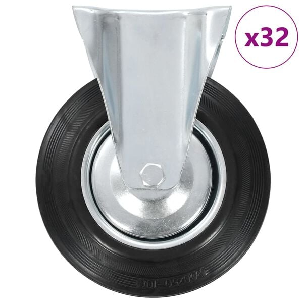 vidaXL 32 pcs Fixed Casters 200 mm