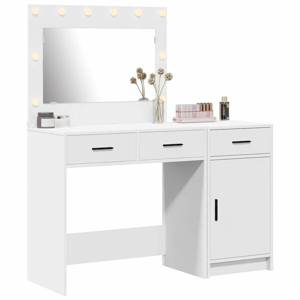 vidaXL Dressing Table 2 pcs White 40 x 41 x 75 cm Engineered wood