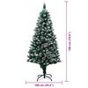 vidaXL Artificial Christmas Tree with 300 LEDs with Stand Green 180 cm