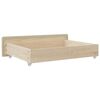 vidaXL Bed Drawers 2 pcs Cream Engineered Wood and Fabric