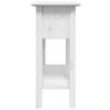 vidaXL Console Table BODO White 90x34.5x73 cm Solid Wood Pine