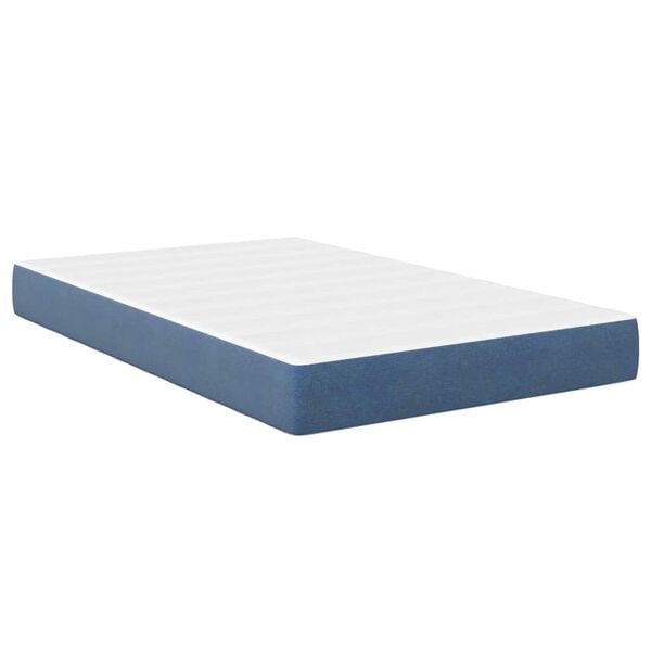 vidaXL Bed Mattress with Mattress Blue 120 x 190 cm Fabric