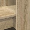 vidaXL Desk with Shelf Sonoma Oak 122 x 67 x 145 cm Engineered Wood