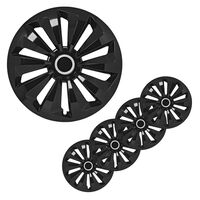 ProPlus Wheel Covers Fox Black 15 4 pcs