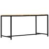 vidaXL Dining Table 140x70x75 cm Solid Rough Mango Wood