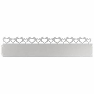 vidaXL Lawn Edgings 10 pcs Silver 103 x 0.05 x 22 cm Stainless Steel