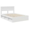 vidaXL Bed Frame with Headboard White 160 x 200 cm Solid Pine Wood