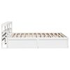 vidaXL Bed Frame with Headboard White 140x190 cm Solid Wood Pine