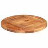 vidaXL Table Top Solid Wood Acacia Round 25-27 mm 50 cm
