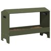 vidaXL Chicken Feeding Trough Olive Green 81 x 32 x 53.5 cm