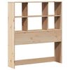 vidaXL Bookcase Bed without Mattress 75x190 cm Small Single Solid Wood Pine