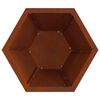 vidaXL Fire Pit Brown 50 x 50 x 40 cm Weathering Steel