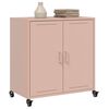 vidaXL Sideboard Pink 68x39x72 cm Steel