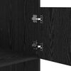 vidaXL Laundry Cabinet Black Oak 50 x 68 x 162 cm Engineered wood