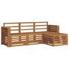 vidaXL Outdoor Sofa Set 4 pcs Natural