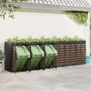 vidaXL Wheelie Bin Storage for 6 Bins Anthracite 408 x 77.5 x 121.5 cm