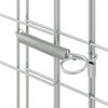 vidaXL Rabbit Cage Silver 200 x 100 x 210 cm Galvanised Steel