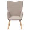 vidaXL Armchair Light Grey 62 x 67 x 95.5 cm Sherpa Fabric
