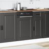 vidaXL Dishwasher Panel Porto Black 45x1,5x67 cm Engineered Wood