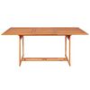 vidaXL 7 Piece Garden Dining Set Solid Teak Wood