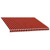 vidaXL Replacement Awning Fabric Orange and Brown 350 x 250 cm Canvas