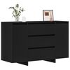 vidaXL Sideboard with Drawer Black 120 x 41 x 75 cm Engineered Wood