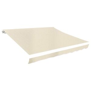 vidaXL Awning Replacement Fabric Cream 280x245 cm Polyester