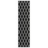 vidaXL Runner Rug BCF Black and White 60x250 cm